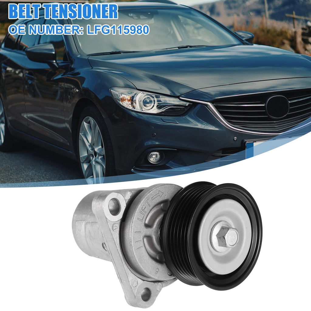Serpentine Belt Tensioner for Mazda 3 2.3L 2.5L (2010–2013)