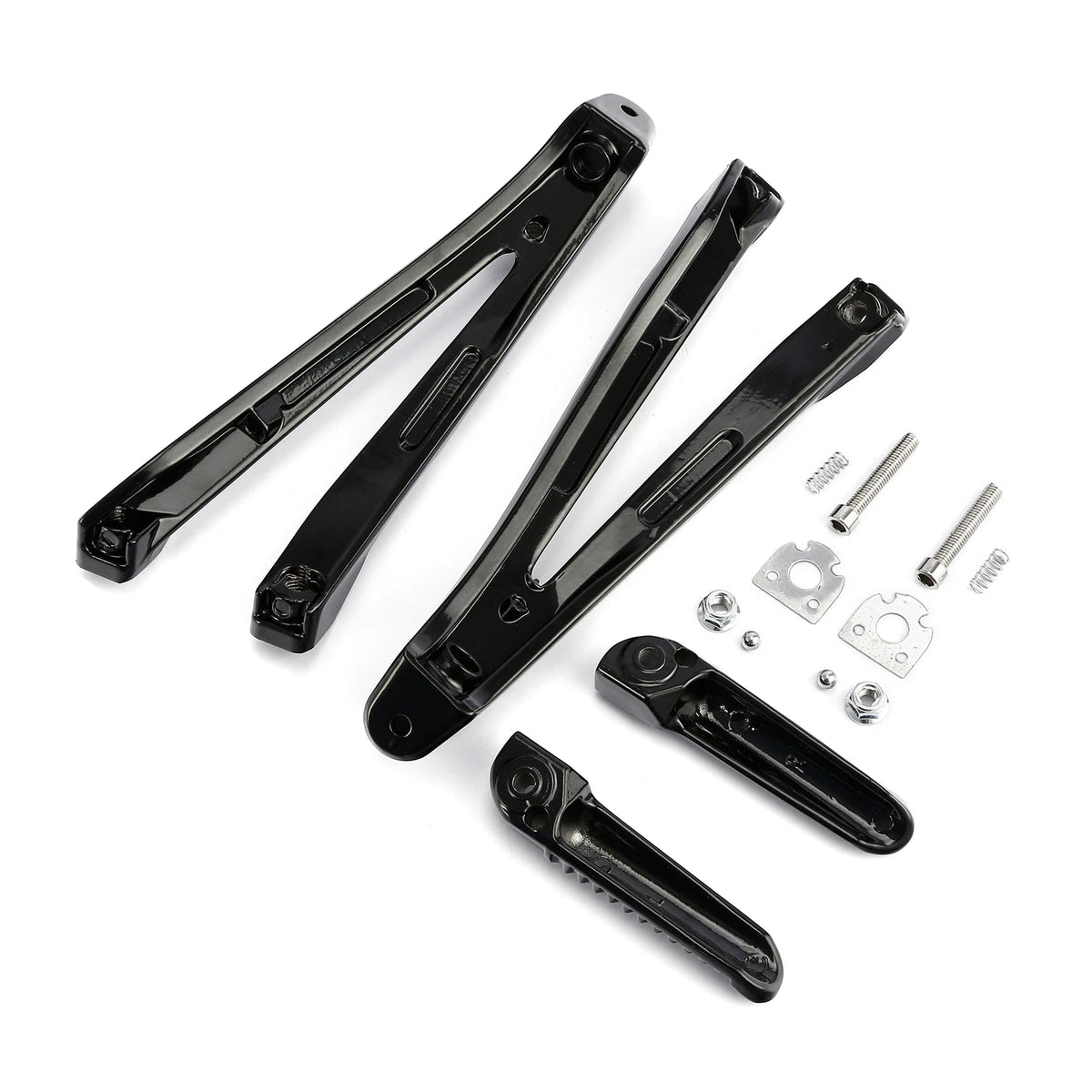 Gloss Black Rear Passenger Footpegs Bracket for Yamaha YZF R1 (2004–2008)