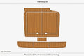 EVA Foam Teak Faux Deck Flooring Mat for Mainship 30