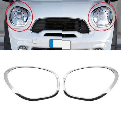 Front Headlight Trim for Mini Cooper R60 R61 (2011–2016) Chrome