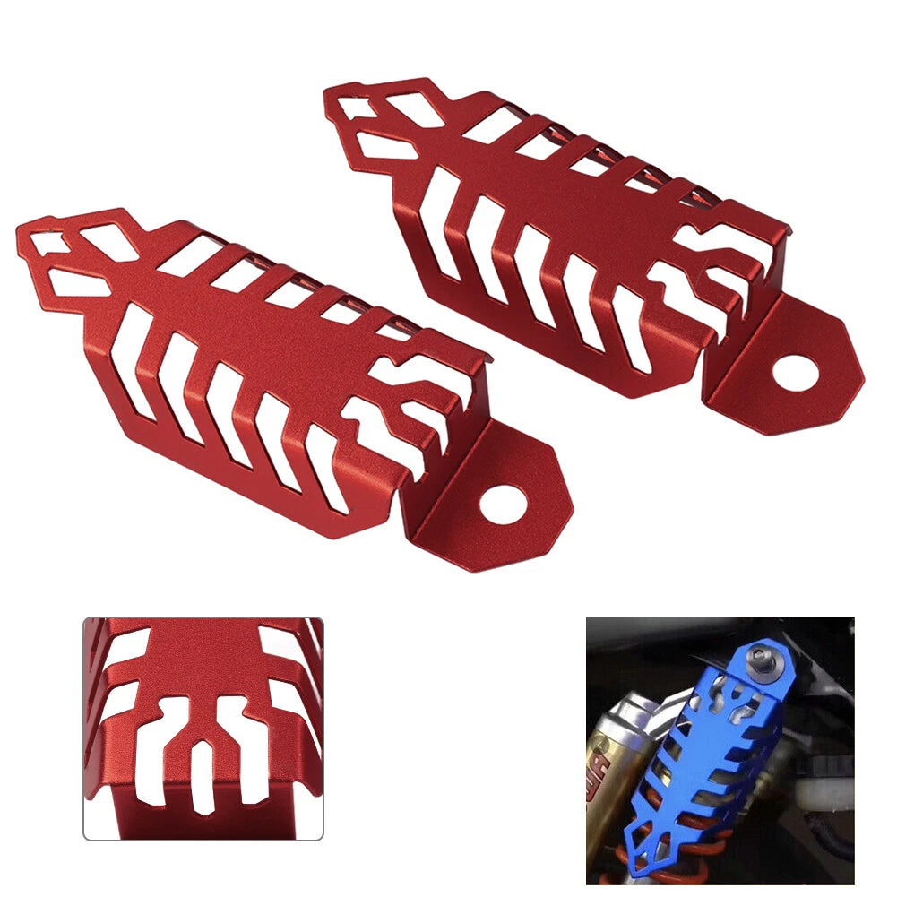 Universal Fork Dust Shock Absorber Spring Covers for Motorcycle ATV (Red)
