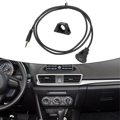 3.5mm AUX Audio Extension Cable for Car Dashboard Panel (2010–2023)
