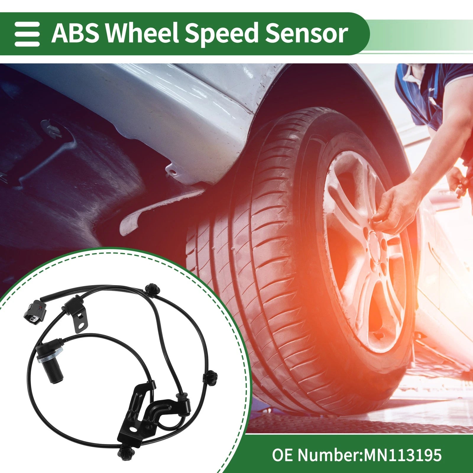 ABS Wheel Speed Sensor Replacement for Mitsubishi Eclipse Front (2010–2011)