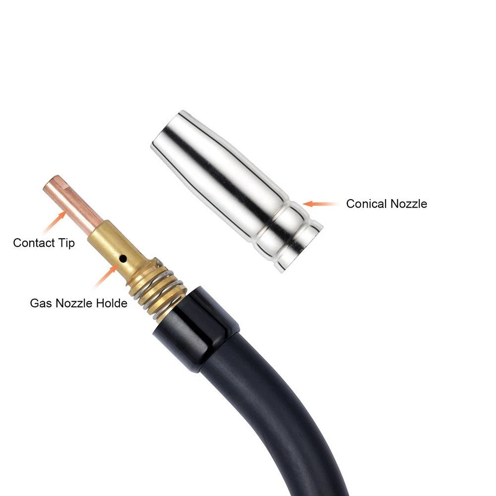 3PCS Welding Kit with Conical Nozzle Tip Holder for Carbon Dioxide