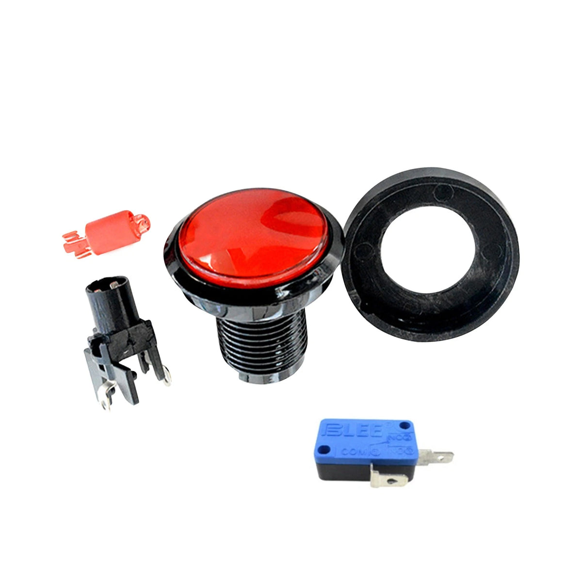 45MM Round Push Buttons with LED Light for Arcade Games (1 Pack)