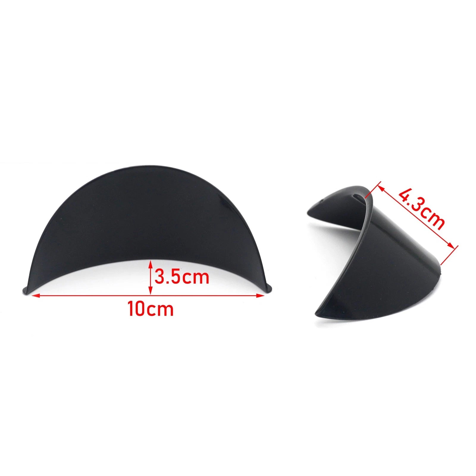 Black Passing Lamp Visor for Harley Softail Touring Dyna (4.5")