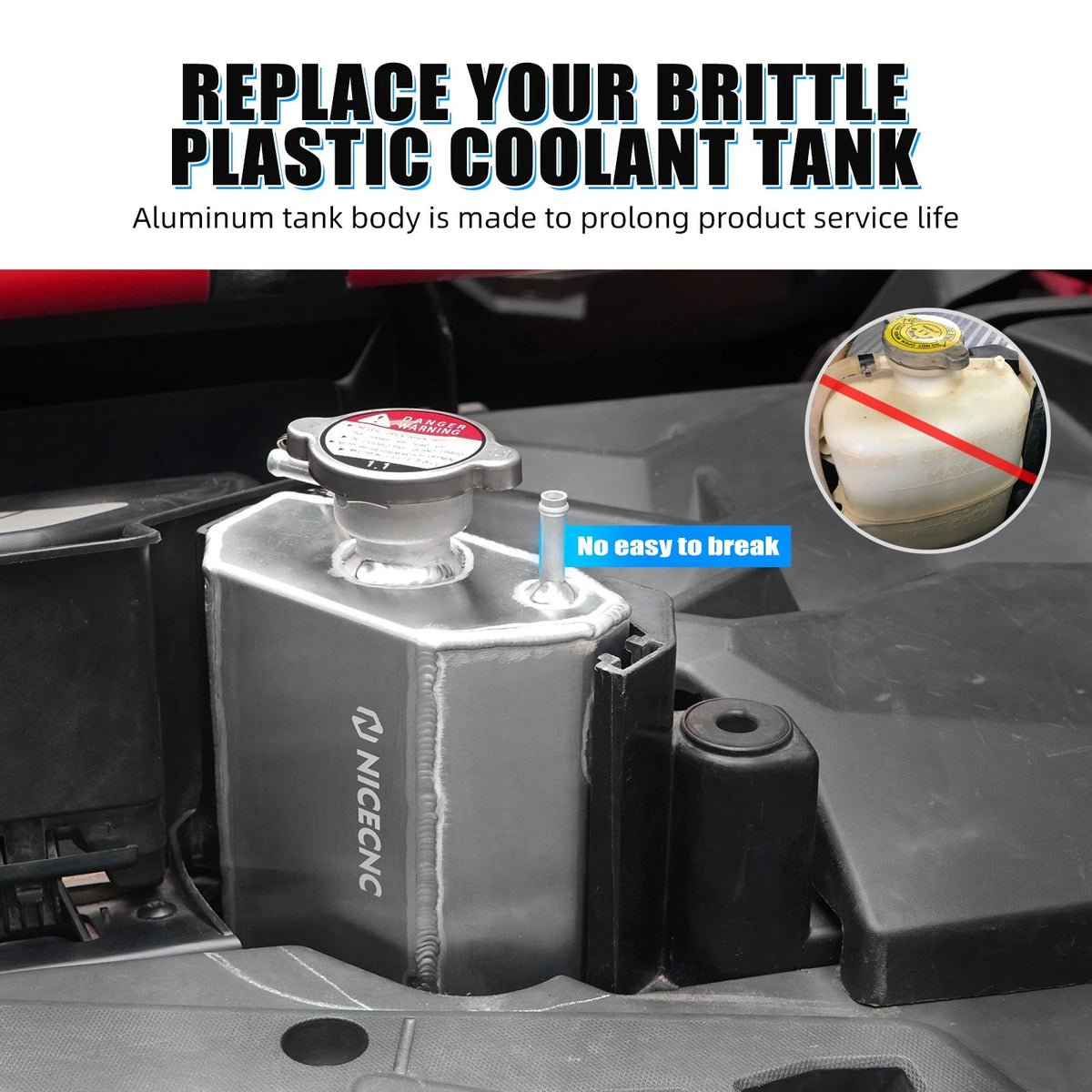 Coolant Overflow Tank for Can-Am Maverick Max 1000R/Sport 1000R (2013–2023)