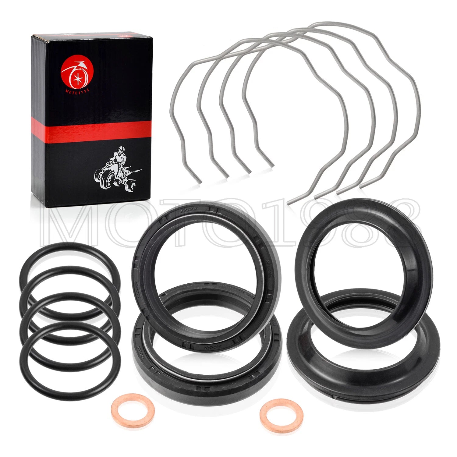Fork Dust Seals Oil Seals Kit for Yamaha MT07 FZ07 XSR 700 (41x53x8/10.5mm)