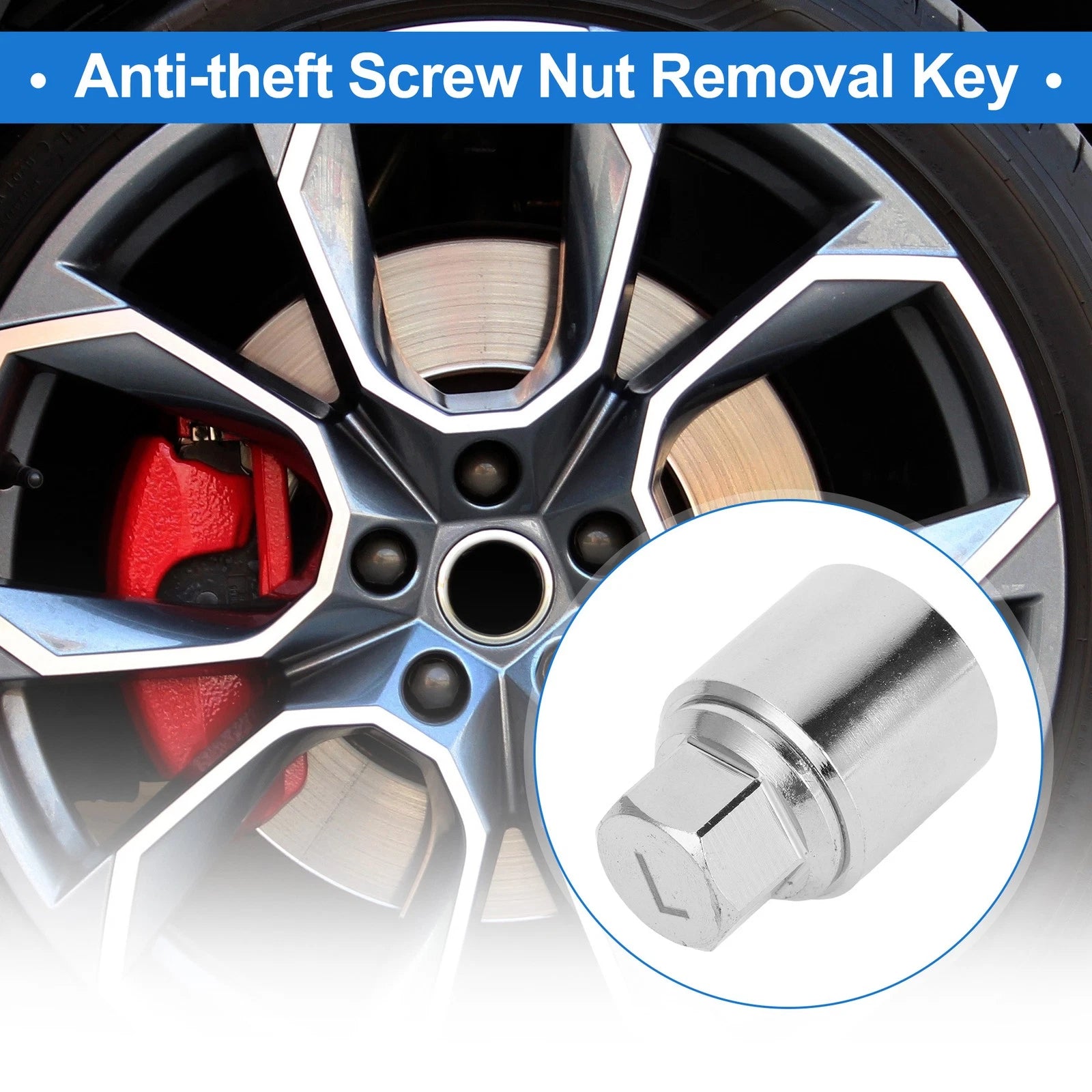 Wheel Lock Lugnut Key Removal Socket for Skoda Octavia (2005–2019)