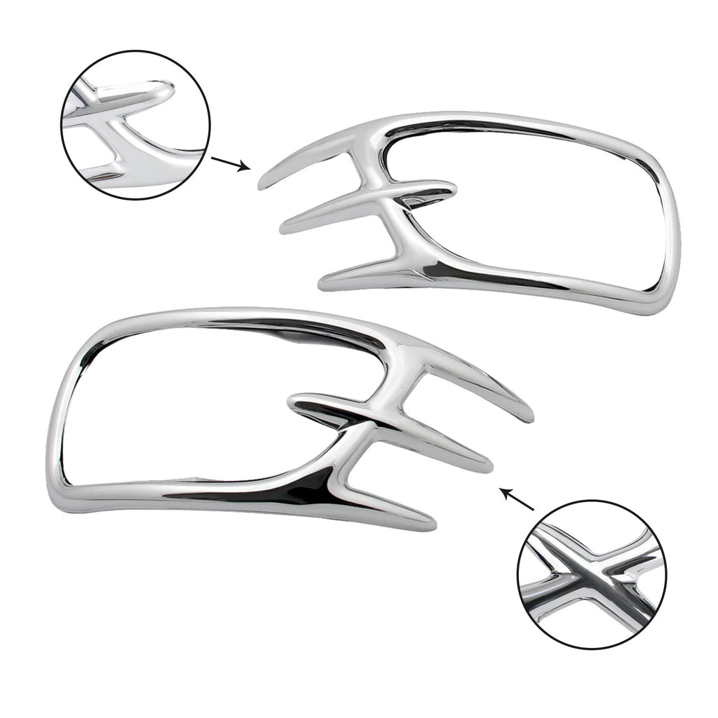 Chrome Fairing Mirror Back Accent Grilles for Honda GL1800 (2001–2011) T9