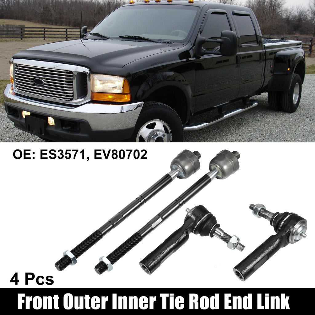 4 Pcs Front Outer Inner Tie Rod End Link Kit for Dodge Charger (2006–2010)