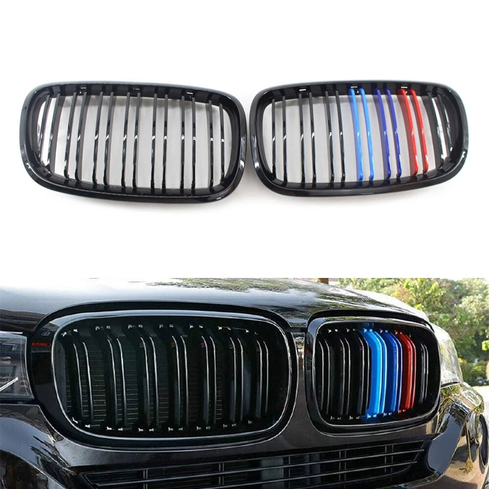 M-Color Front Kidney Grille for BMW X5 X6 E70 E71 (2007–2013)