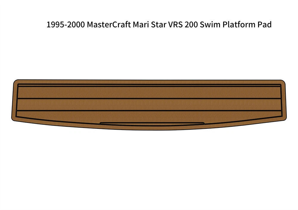 Swim Platform Pad for MasterCraft Mari Star VRS 200 (1995–2000) EVA Teak Flooring