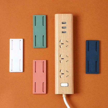 2X Wall Mount Power Strip Holder & Extension Organizer
