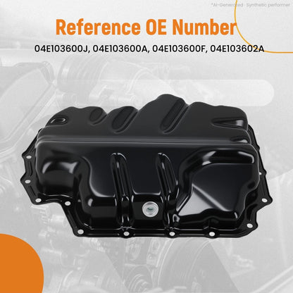 Lower Engine Oil Pan for Audi A1 A3 Q2 Q3 VW Golf Jetta 1.4L (2012–2020) 04E103600J