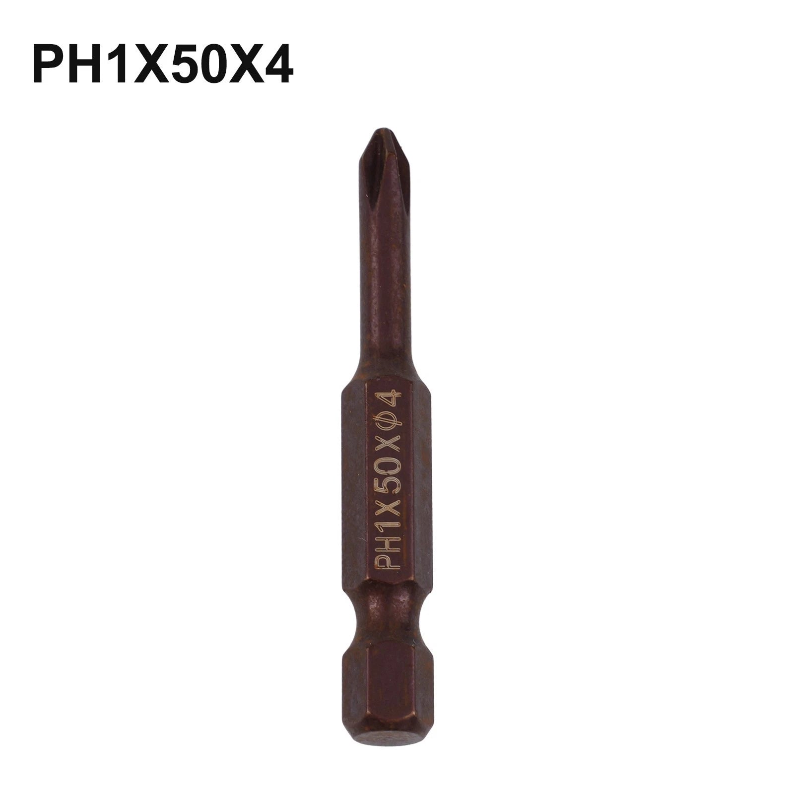 Set of 4 Hex Shank Screwdriver Bits for Drill (1/4")