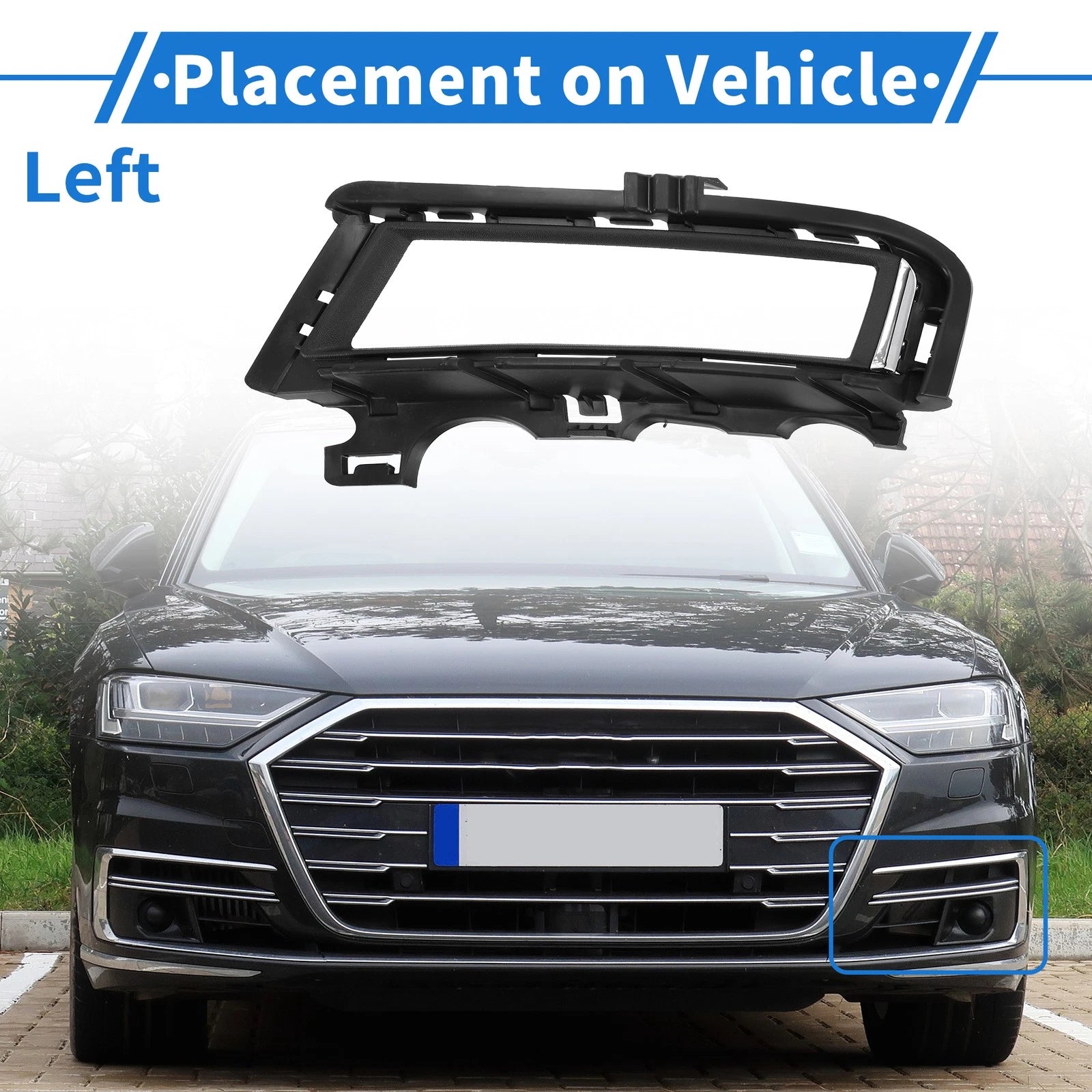 Front Left Fog Light Grill Replacement for Volkswagen Golf (2013–2017)