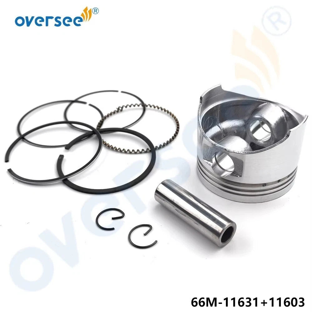 Piston Set STD with Rings for Yamaha 9.9HP 15HP 4-Stroke (1996)