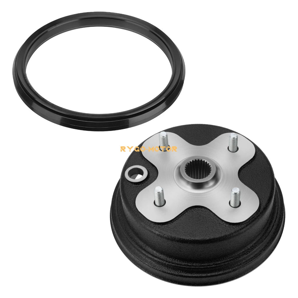 Front Wheel Brake Drum Hub & Dust Seal for Yamaha Big Bear 350 (1989–1998)