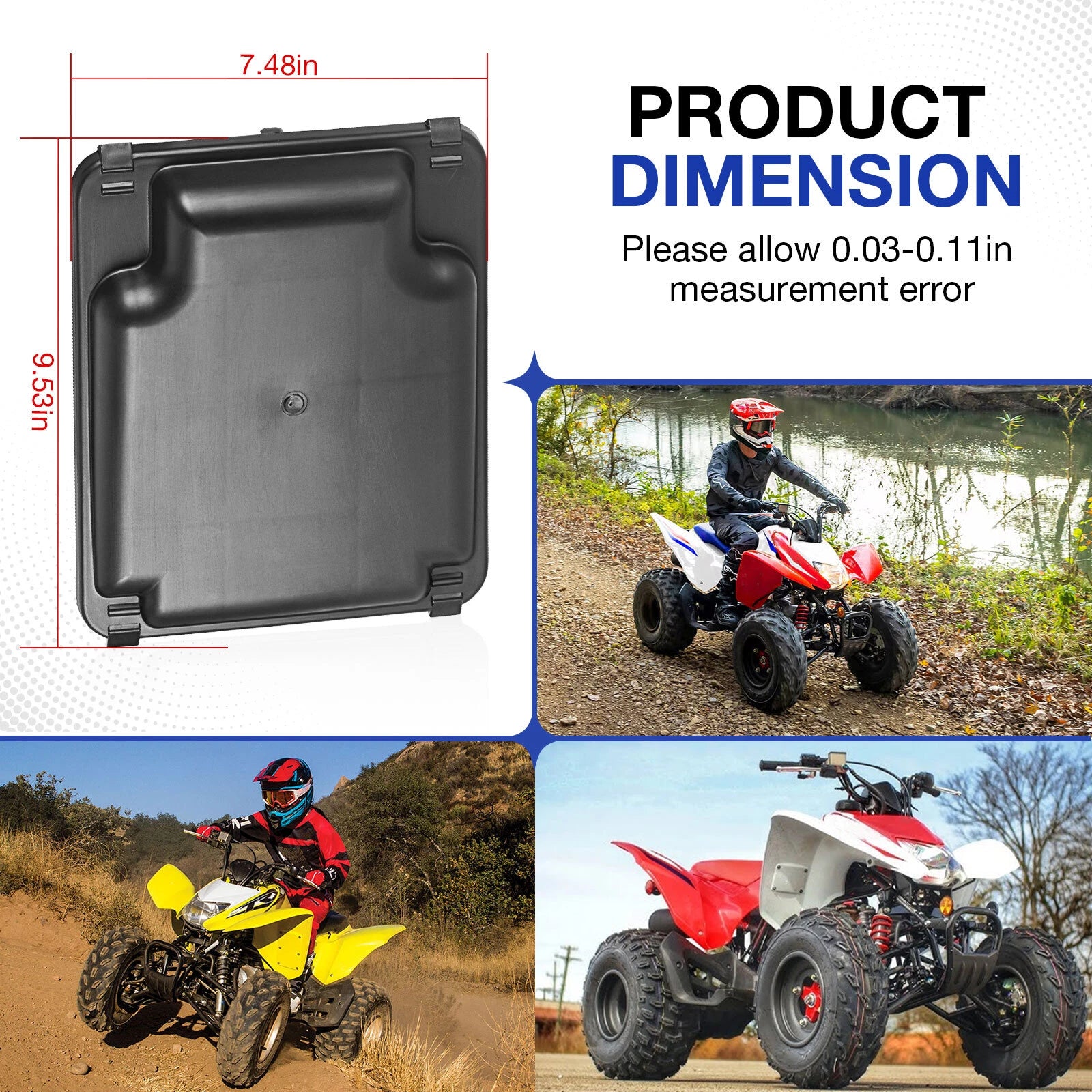 Air Box Lid Cover Cap w/ Seal for Honda Sportrax 300 TRX300EX (1993–2008)