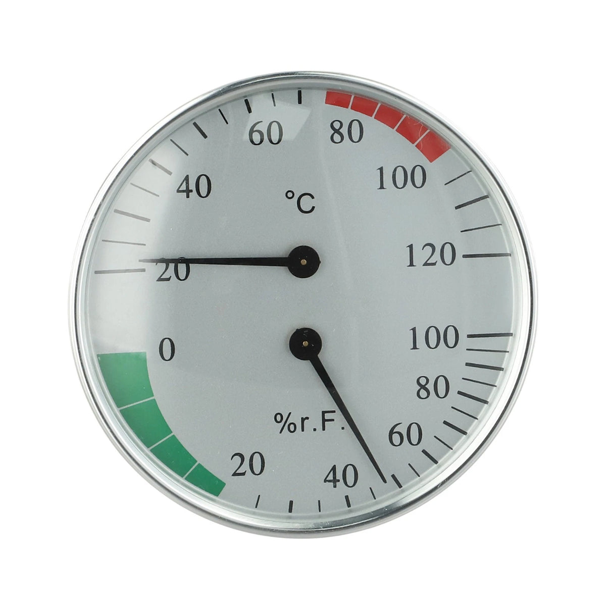 Metal Sauna Thermometer with Hygrometer for Temperature and Humidity Control