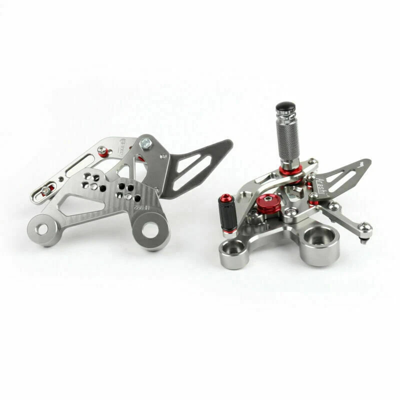 Adjustable Rearsets Foot Pegs Rear Set for Yamaha MT-09 FZ-09 (2014) Gray T9