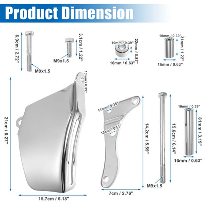 Water Pump Alternator Bracket Kit Replacement for Chevy SBC 305 (1968–1973)