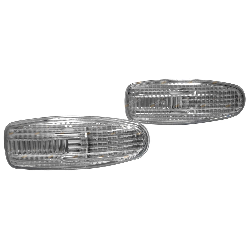 Set of 2 Clear Guard Side Indicator Blinker Lamps for