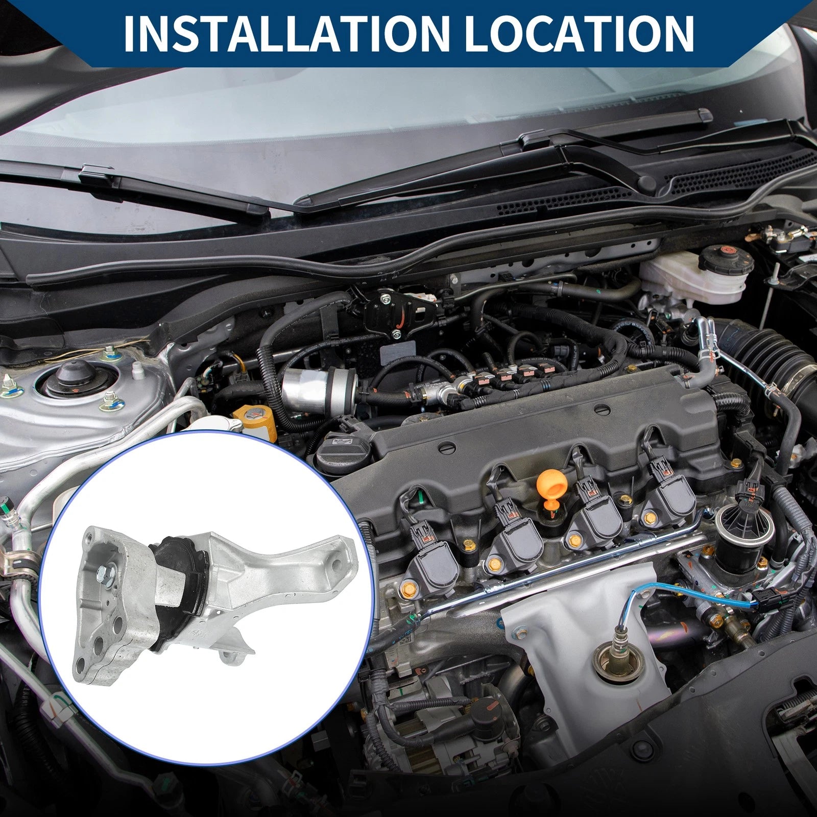 Engine Motor Mount Right Replacement for Honda Accord 1.5L (2018–2021)