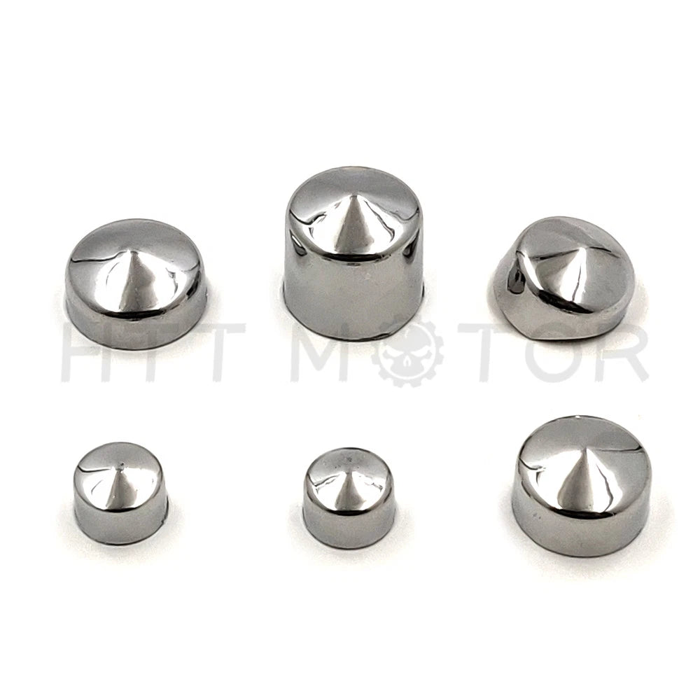 Chrome Bolt Toppers Caps for Harley Davidson Dyna Glide (1991–2012)