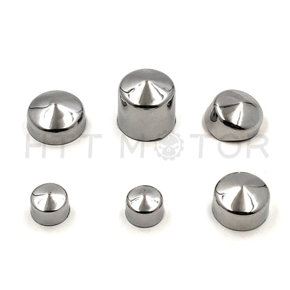Chrome Bolt Toppers Caps for Harley Davidson Dyna Glide (1991–2012)