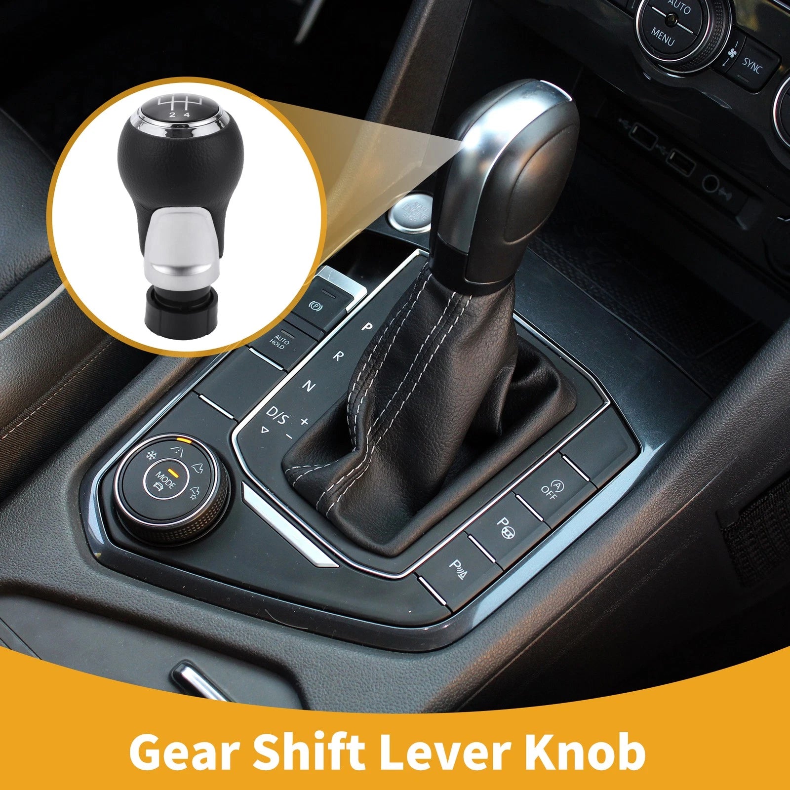 5 Speed Manual Gear Shift Knob Replacement for Audi A3 8P (2003–2013)
