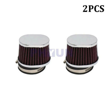 2X 55mm Red Air Filter for Universal Motorcycle Scooter