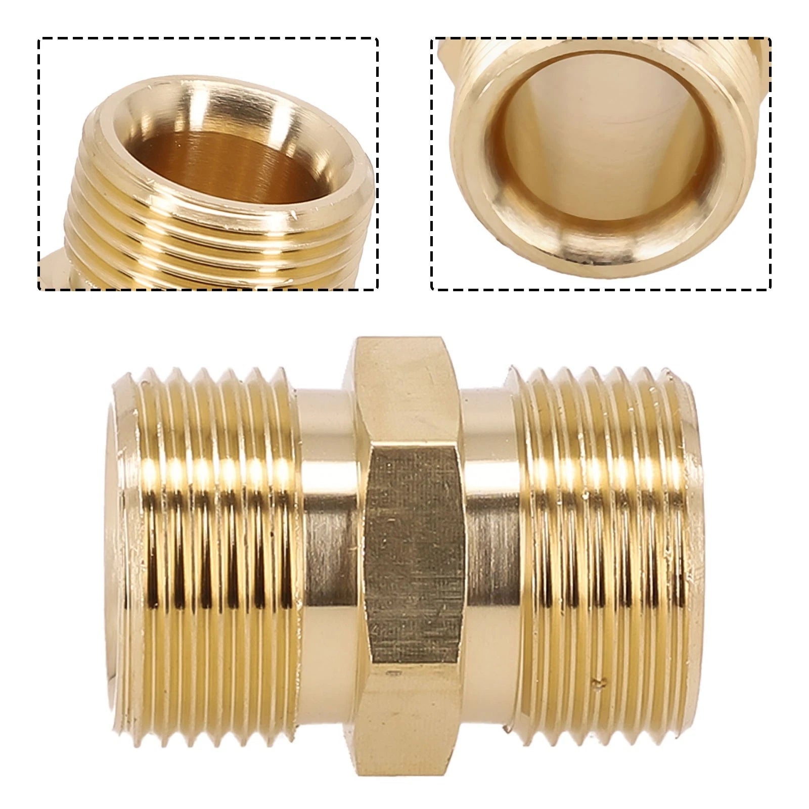 Replacement Hose Connector 14mm to 15mm Brass