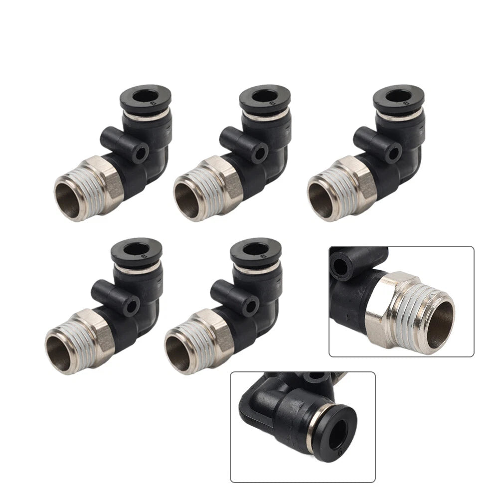 5pcs 6mm Elbow Fitting G 1/4" for Tire Changer (Compatible Models)