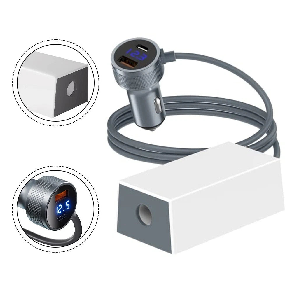 36V Adapter for Dual Protocol Charging (Aviation-grade Aluminum)
