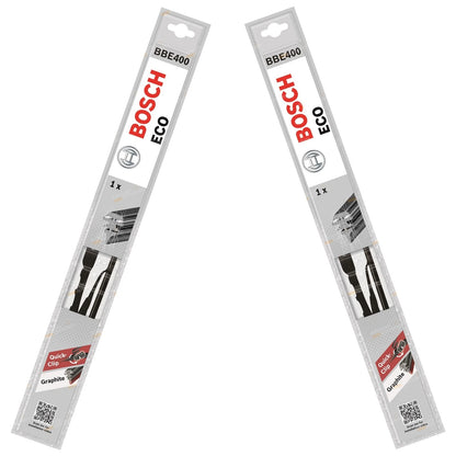 Front Pair Bosch Eco Wiper Blades for Mitsubishi Pajero (1983–1991)