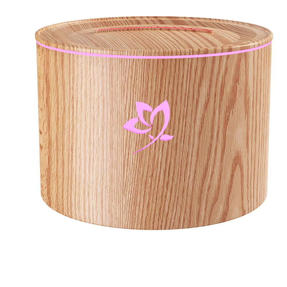 160mL USB Aromatherapy Humidifier - Silent Operation, Wood Texture Design