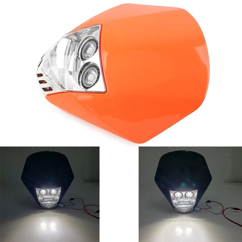 Dual 6W LED Bulb Headlight for Dirt Bike (Universal)