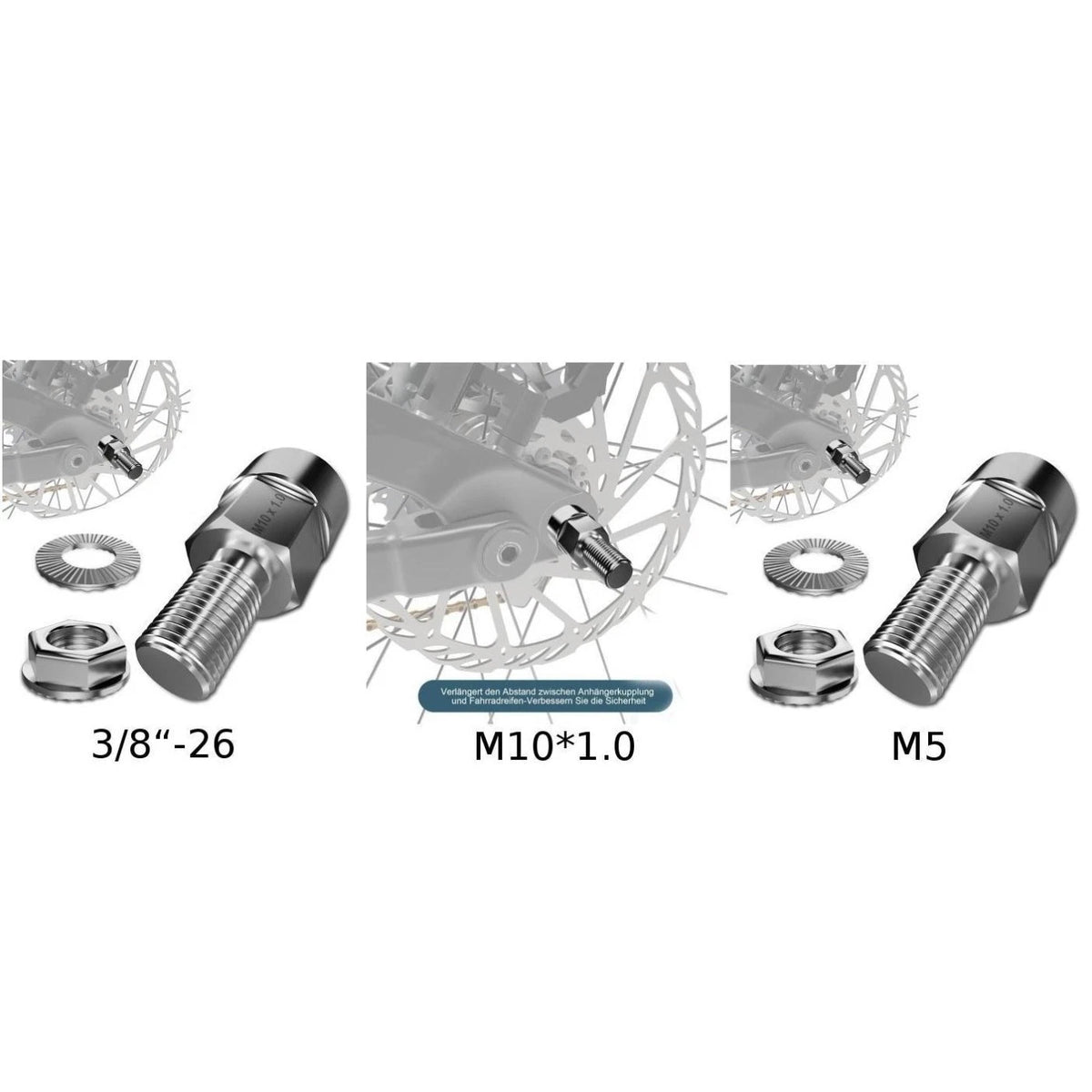 Anti-Loosening Adapter for Quick Release Axle (120 Kg Load Capacity)