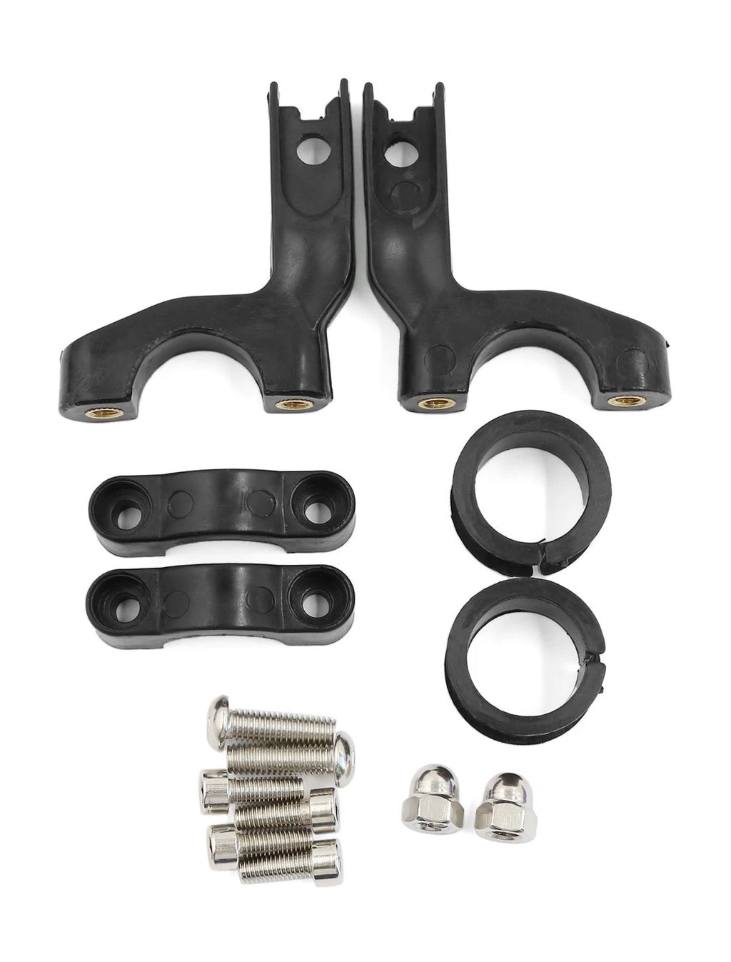 2pcs Hand Guards Protector Front for Dirt Bike Motorcycle 7/8 In (Black)