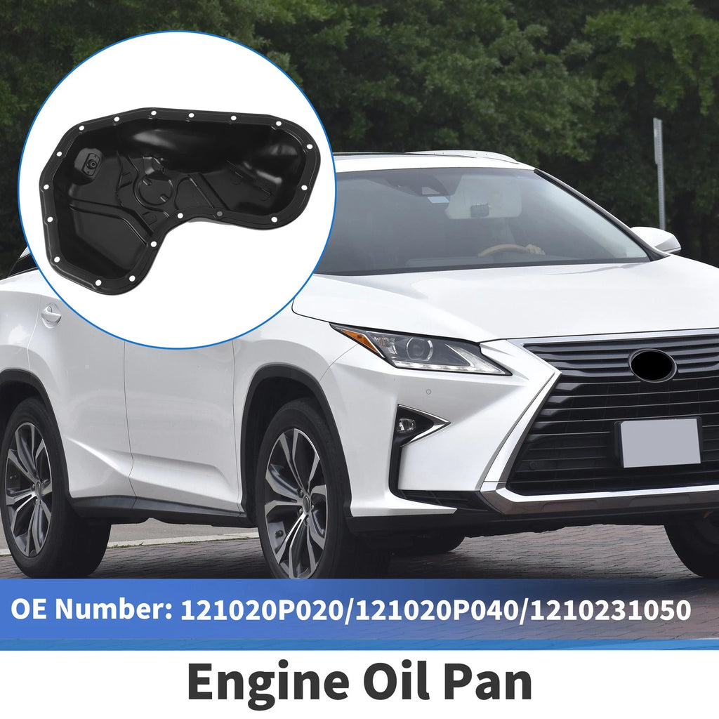 Engine Oil Pan Replacement Aluminum Alloy Black for Lexus RX350 (2010–2022)