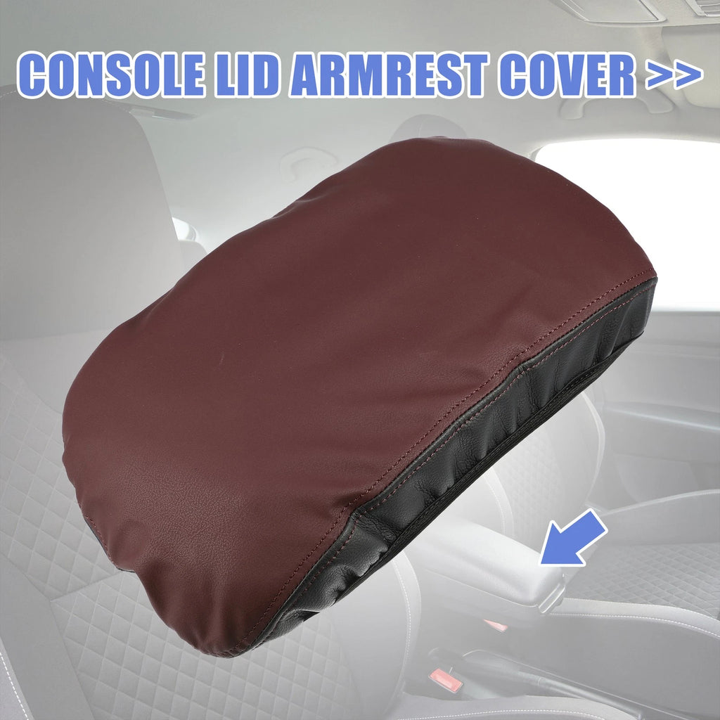 Car Center Armrest Cover Replacement for Lexus NX250 2022–2023 Red Black
