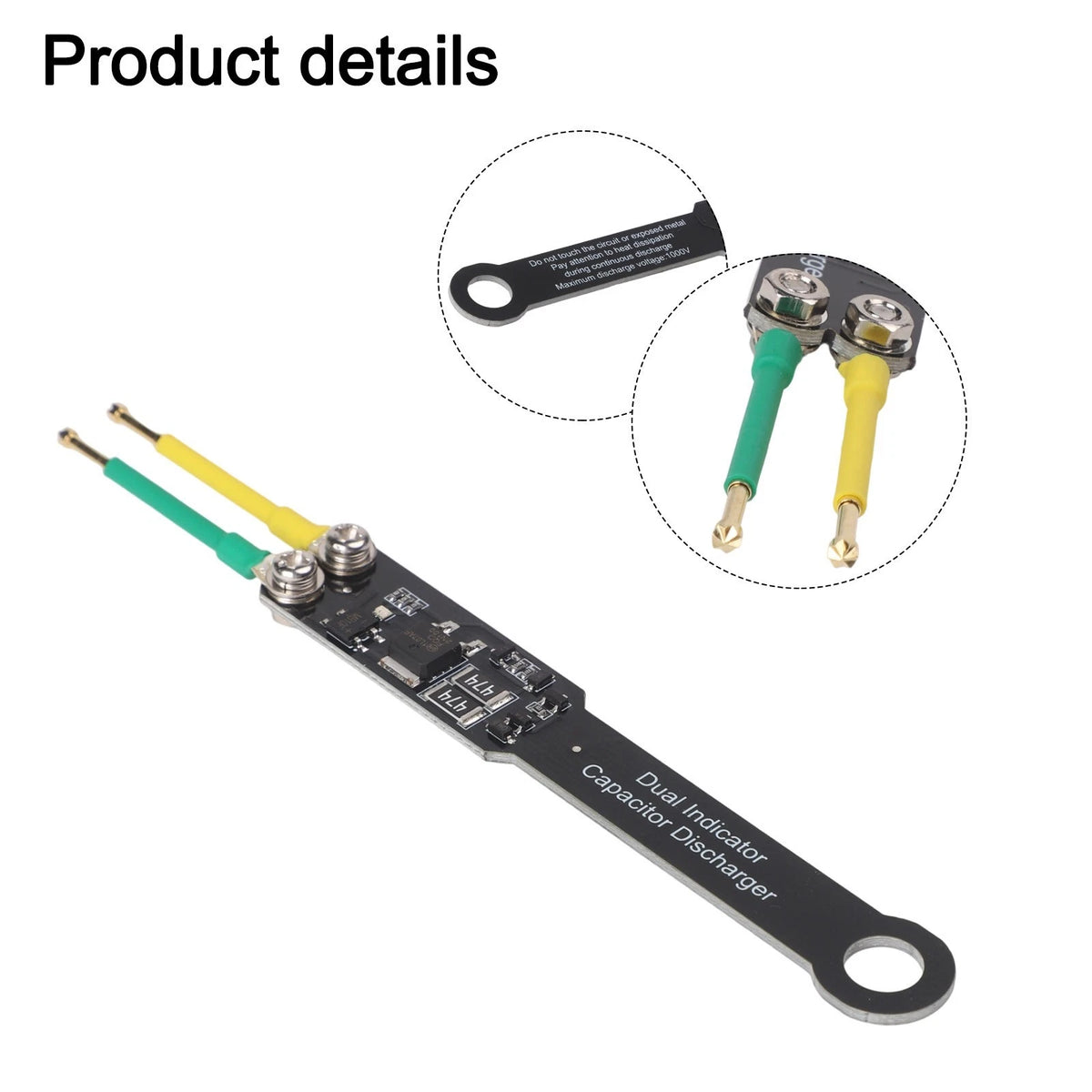 Dual LED Capacitor Discharge Pen AC8380VDC 12540V for Electronic Maintenance