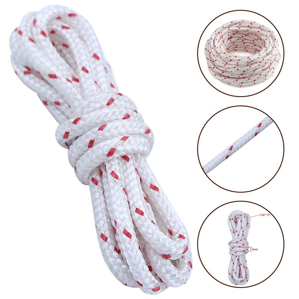 Recoil Pull Starter Cord Rope 10M 3.0MM for