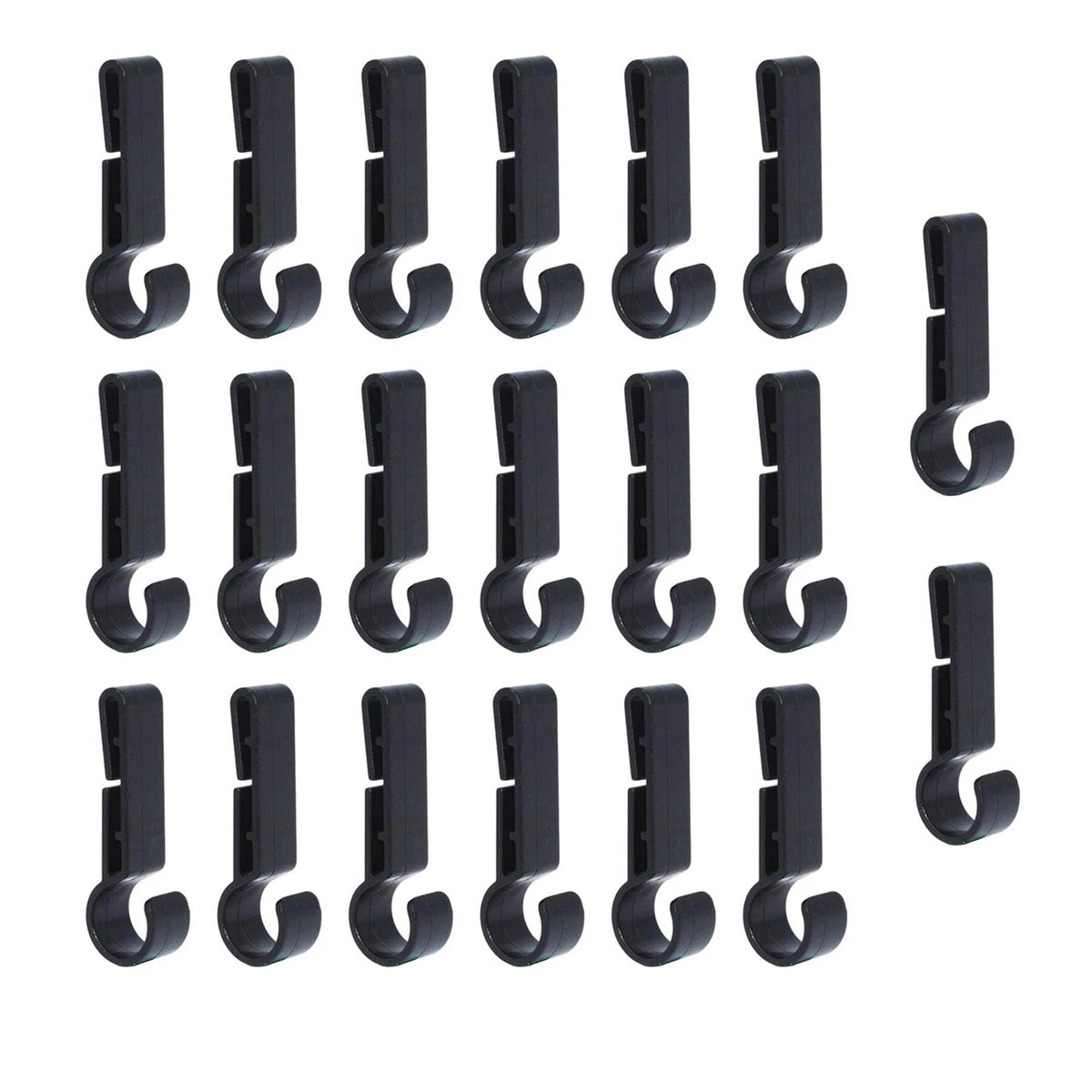 20-Pack Headlamp Clips for Hard Hat Safety Cap Hook