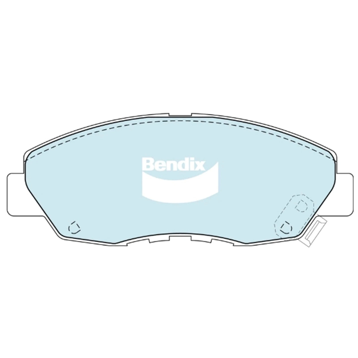 Set of 4 Bendix GCT Front Disc Brake Pads for Honda CR-V RD1 (1997–2001)