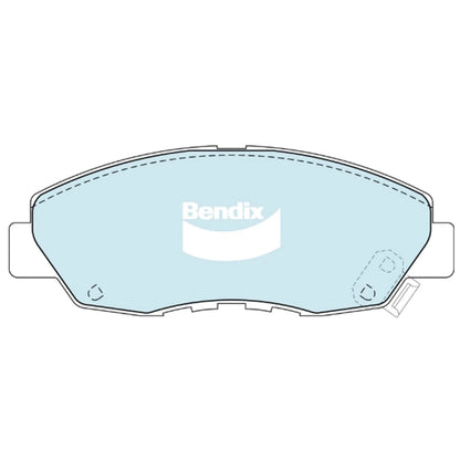 Set of 4 Bendix GCT Front Disc Brake Pads for Honda CR-V RD1 (1997–2001)