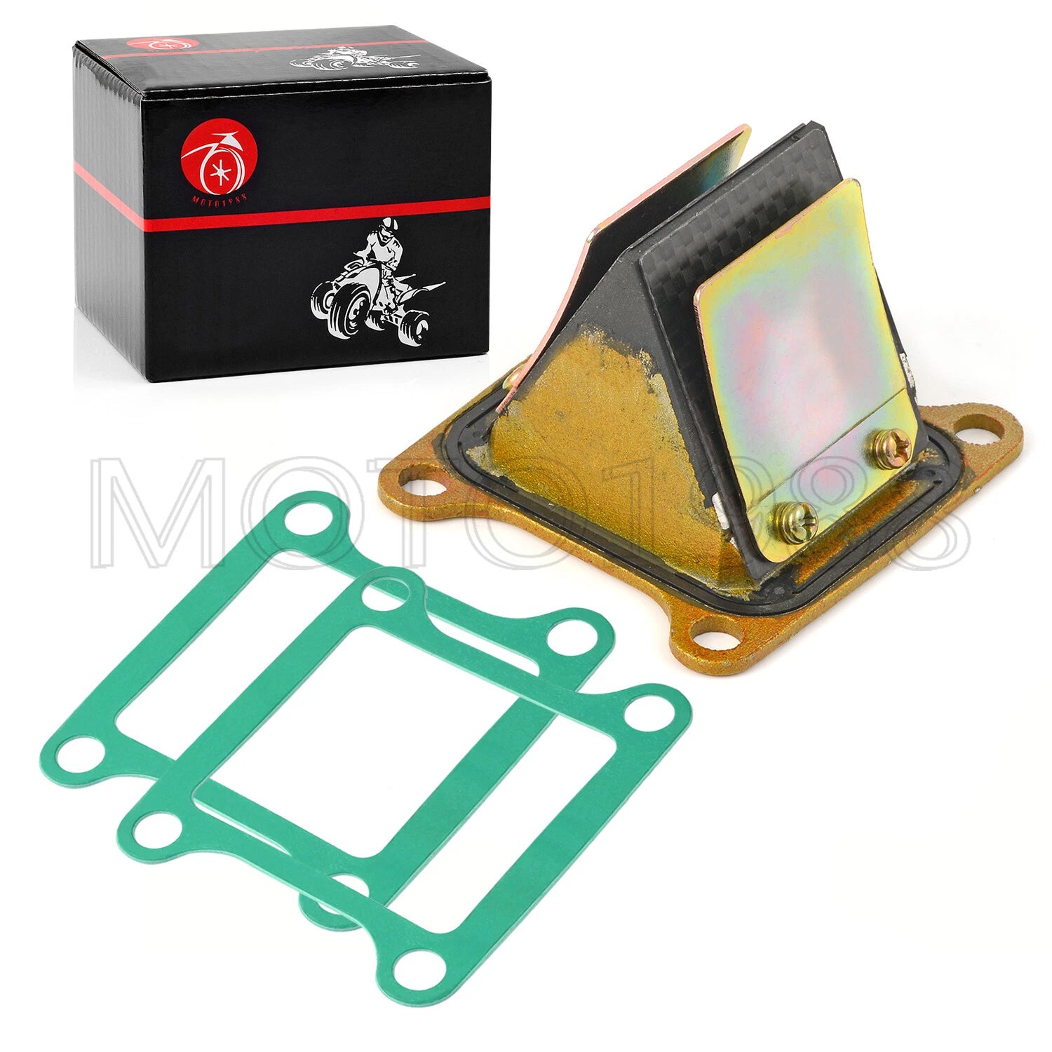 Carb Intake Manifold Boot & Reed Valve for Kawasaki KX80 KX100 (1991–2000)