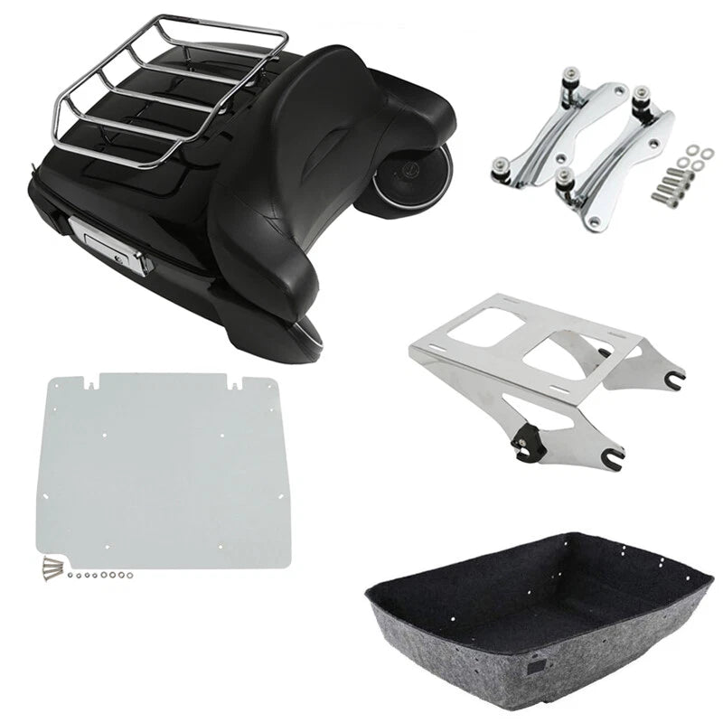 LED Tail Light Rack Speaker Plate for Harley Road Glide (2014–2026)